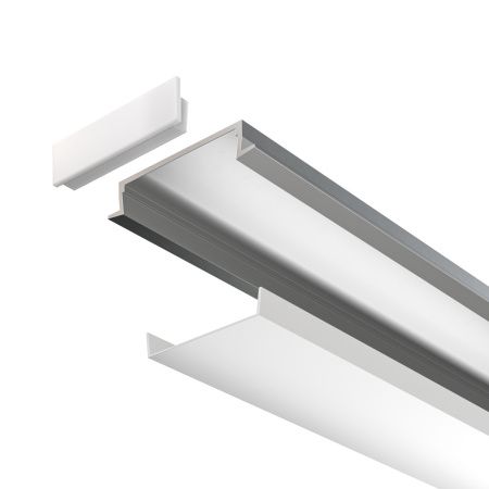 Алюминиевый профиль встраиваемый с фланцем Maytoni Led Strip ALM003S-2M