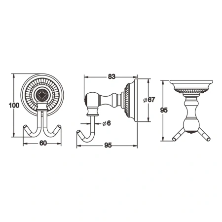 Крючок Rose RG14Q RG1421Q