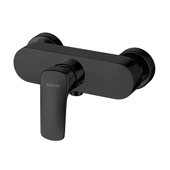 Смеситель для душа Aquatek ВЕГА AQ1060MB настенный черный матовый без термостата