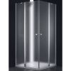 Душевой уголок Cezares ELENA ELENA-W-AH-2-120/100-P-Cr-L 120х100 стекло рифленое профиль хром без поддона