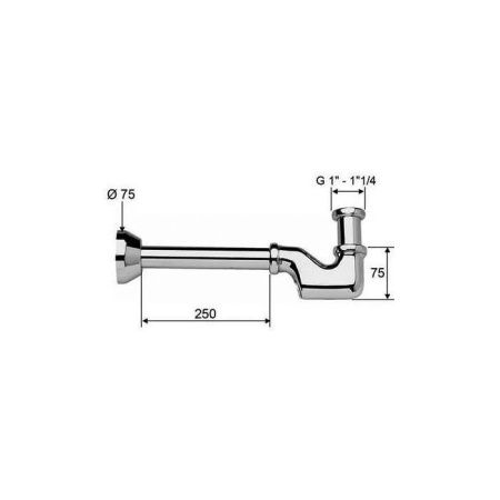 Сифон для раковины Daniel ACCESSORY A760114 do золото
