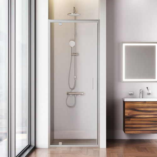 Душевая дверь Am.Pm Gem W90G-80-1P-MT 80х195 стекло прозрачное профиль хром матовый - фото 3