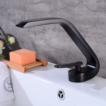 Смеситель BOCH MANN HOE B BM9633 на раковину/на столешницу черный