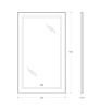 Зеркало с подсветкой и антизапотеванием BelBagno Kraft SPC-KRAFT-600-1000-LED-TCH-WARM 60х100 подвесное