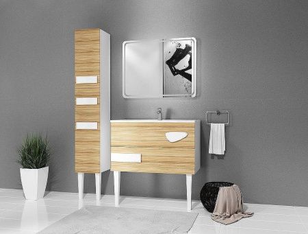 Зеркало с подсветкой 1MarKa Eco У72595 100х70 подвесное