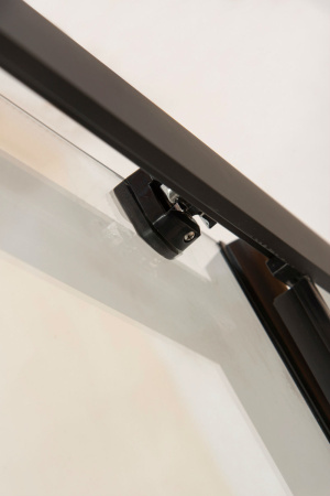 Душевая дверь Orange E02-120TB 121х190 стекло прозрачное профиль черный