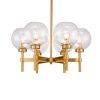 Люстра на штанге Delight Collection Jade (ДЖаде) KM1106P-6 brass