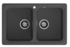 Кухонная мойка Granfest Standart S-780K графит 79х50 цвет графит поверхность матовая