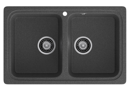 Кухонная мойка Granfest Standart S-780K графит 79х50 цвет графит поверхность матовая