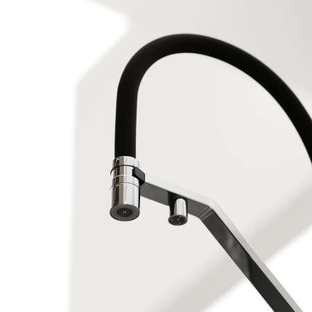 Смеситель для кухни Sancos Loro SC4007CH на мойку хром/черный