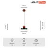 Светильник подвесной Lightera Laguna (Лагуна) LE121L-20B