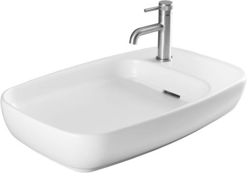 Раковина керамическая Allen Brau Liberty 4.32012.21 70х40 накладная цвет белый 1 отверстие под смеситель