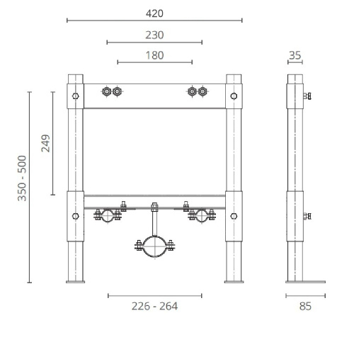 Инсталляция для биде Ctesi Solid bide BK0204010 - фото 2