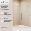 Душевой уголок RGW Stilvoll (Стилвол - На стиле) 32324280-16 100х80 стекло прозрачное профиль золото без поддона
