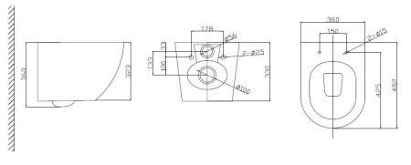 Комплект унитаз с инсталляцией с клавишей смыва BelBagno UNO BB3105CHR/SC/BB002-80/BB014-SR-BIANCO