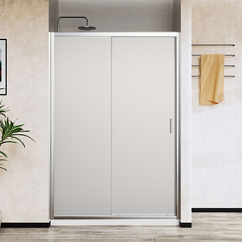 Душевая дверь Vincea City VDS-5CT120MT 120х195 стекло текстурное профиль хром глянцевый