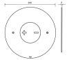 Клавиша смыва механическая Oli INO-X 06 661006 цвет хром