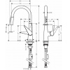 Смеситель для кухни Hansgrohe Talis S 72813800 на мойку хром