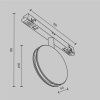 Трековый светодиодный светильник Maytoni Technical Outline (Контур) TR090-2-6W3K-B