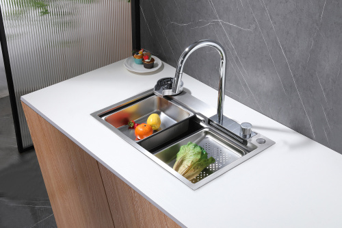 Мойка кухонная ABBER Wasser Kreis AF2194AF2194 68x46 цвет хром - фото 2