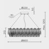 Люстра подвесная Modelux ML.7445.800 GD