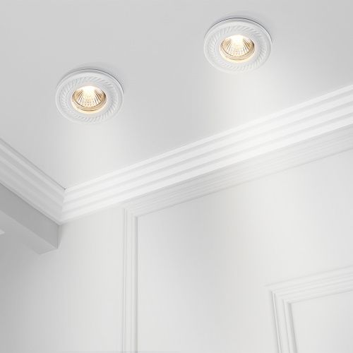 Светильник встраиваемый Maytoni Gyps Classic DL283-1-01-W - фото 2