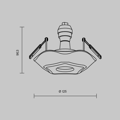 Светильник встраиваемый Maytoni Gyps Classic DL284-1-01-W - фото 3