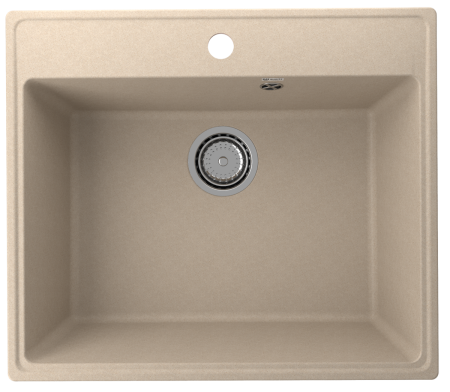 Кухонная мойка Ulgran Quartz Forte 580-03 58х50 цвет бежевый поверхность матовая