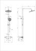 Душевая стойка Wonzon & Woghand Capsule WW-B3031-A-BG настенная цвет золото с термостатом