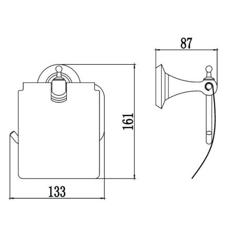 Бумагодержатель Savol S-06951W