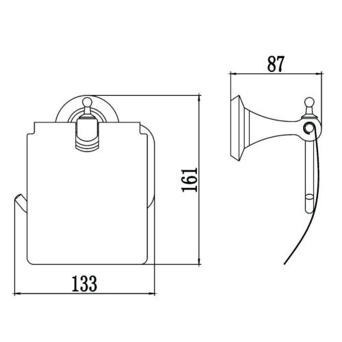 Бумагодержатель Savol S-06951W - фото 3