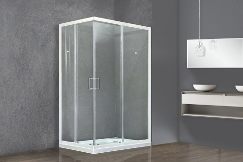 Душевой уголок Royal Bath HPD RB7510HPD-T 75х100 стекло прозрачное профиль белый без поддона