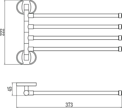Полотенцедержатель Savol S-008604 - фото 2