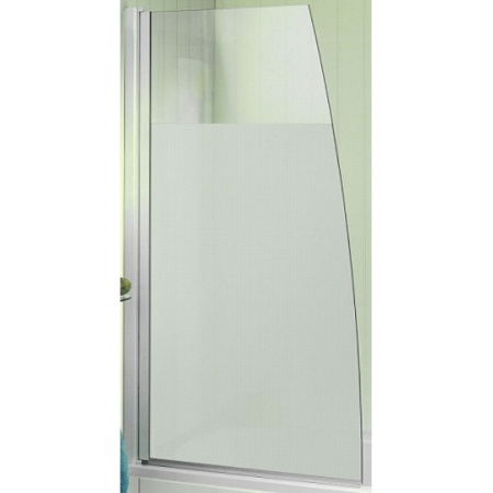 Душевая шторка на ванну Jacob Delafon Serenity E4933-GA 80x145 стекло матовое профиль хром ориентация универсальная