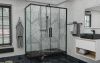 Душевой уголок AvaCan FB2-190-SB80 80х80 стекло тонированное профиль черный без поддона