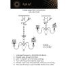 Люстра на штанге Aployt Gaell (Гаелл) APL.704.13.08