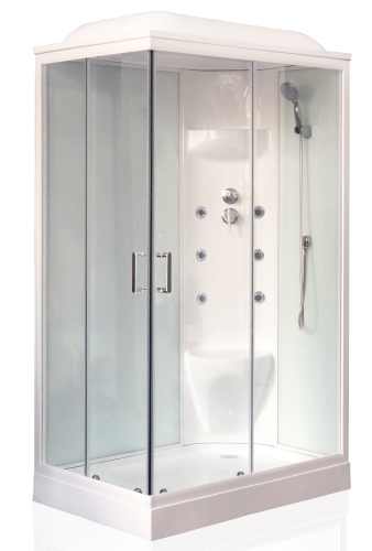 Душевая кабина Royal Bath НР RB8120HP7-WT-R 120х80 прямоугольная с крышей