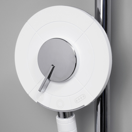 Душевой гарнитур WasserKRAFT  A044 настенный белый/хром