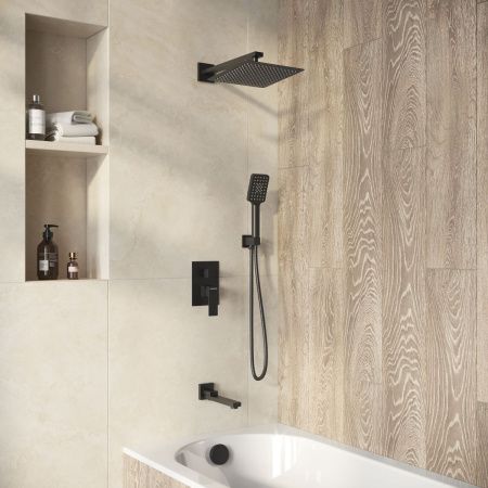 Душевая система Grossman Style 501.K35.05.210 встраиваемая в стену цвет черный