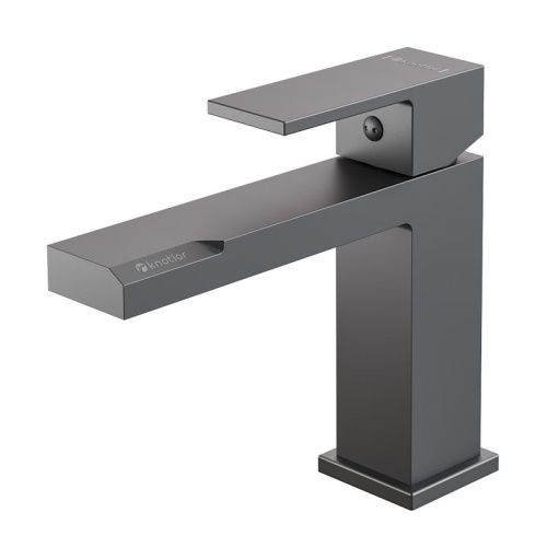 Смеситель Knotlor STABLE KN-20/GM на раковину вороненая сталь - фото 2