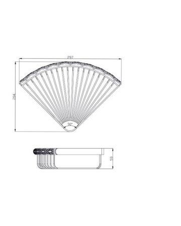 Полка в ванную комнату Bronze de Luxe WINDSOR K25014