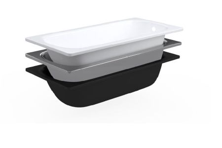 Ванна стальная ВИЗ Reimar R-26901 120х70 пристенная прямоугольная с ножками