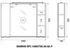 Зеркало-шкаф BelBagno Fly-Marino MARINO-SPC-1000/750-2A-BL-P 100х80 подвесной цвет белый