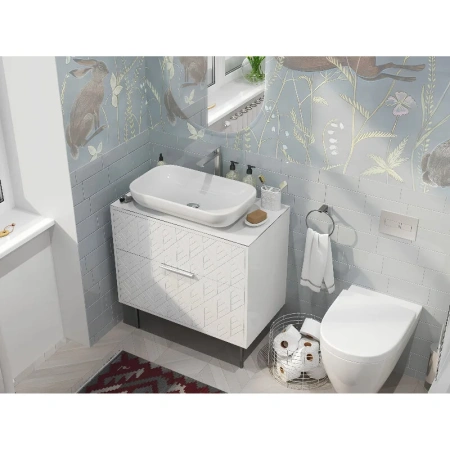 Тумба под раковину 1MarKa Forest Ц0000008654 80х40 цвет белый