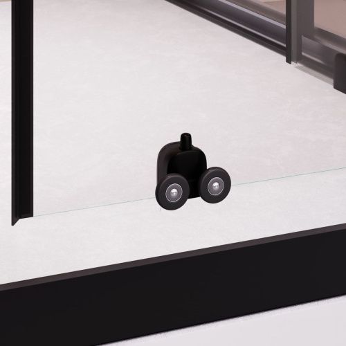 Душевой уголок RGW Passage 350803000-14 100х100 стекло прозрачное профиль черный без поддона - фото 4