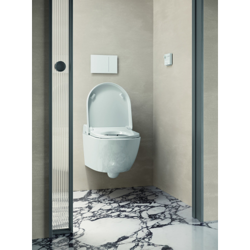 Унитаз-биде электронный подвесной GSI Wclean 7418K11 белый глянцевый с сиденьем микролифт безободковый смыв торнадо - фото 4