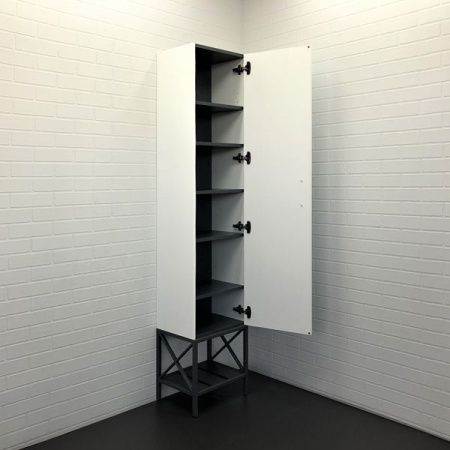 Шкаф-пенал Comforty Бредфорд 00-00009884CF 40х190 напольный цвет белый
