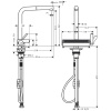 Смеситель для кухни Hansgrohe Aquno Select 73836670 на мойку черный