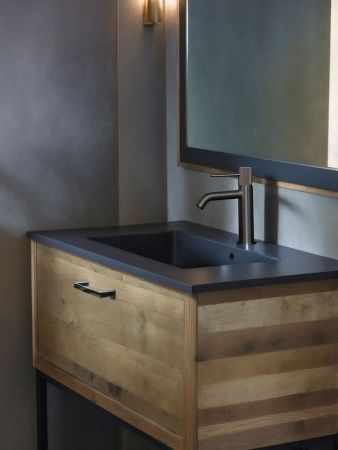 Смеситель AltroBagno Bilancia AltroBagnoBilancia0141GM на раковину оружейная сталь