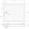 Душевой поддон акриловый BelBagno TRAY-BB-AH-120/100-15-W 120х100 белый с ножками